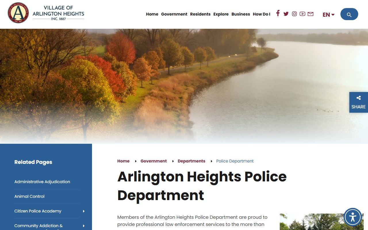 Arlington Heights Police Department for Arlington Heights sex offender registry