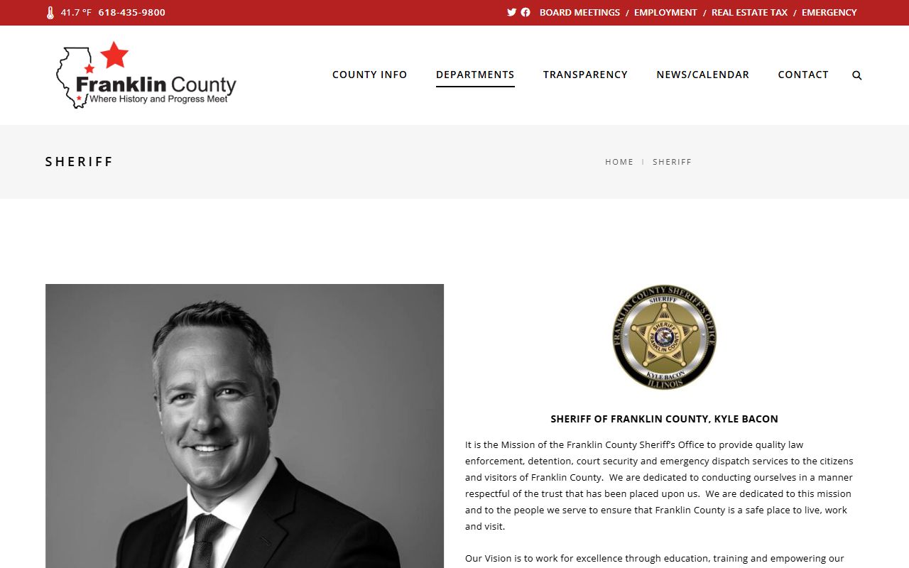 Franklin County Sheriff sex offender registry page