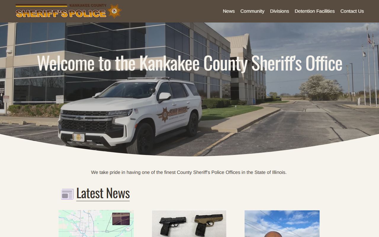 Kankakee County Sheriff sex offender registry page