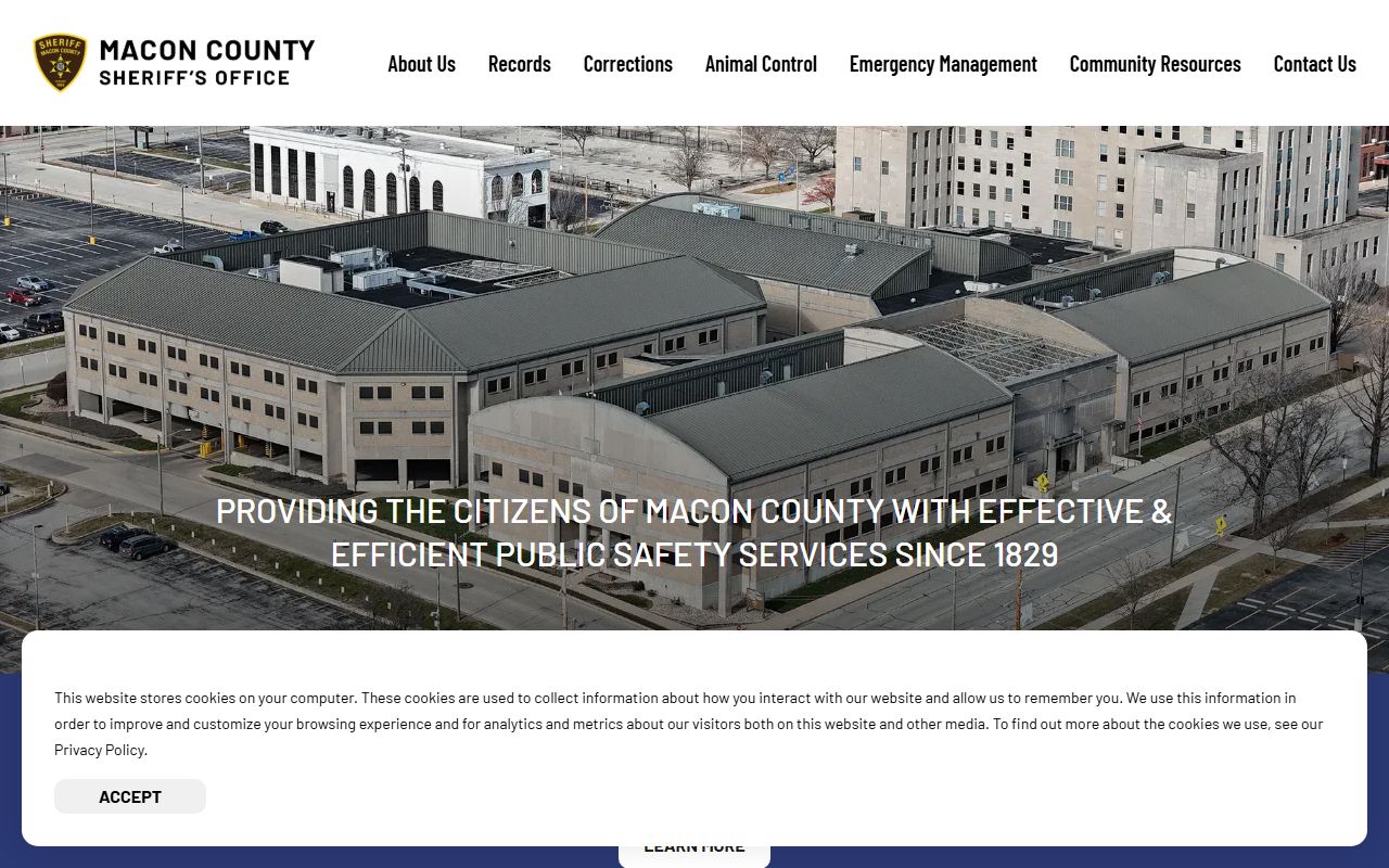 Macon County Sheriff sex offender registry page