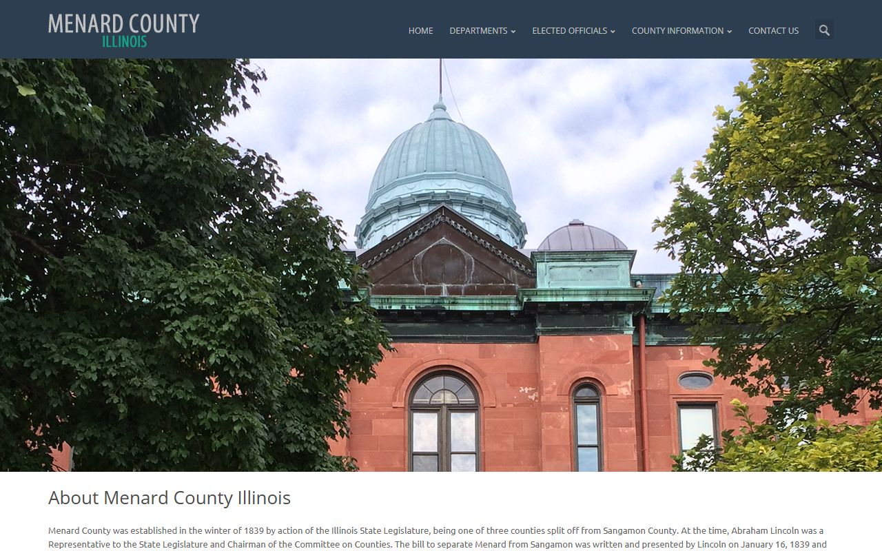 Menard County sex offender registry page